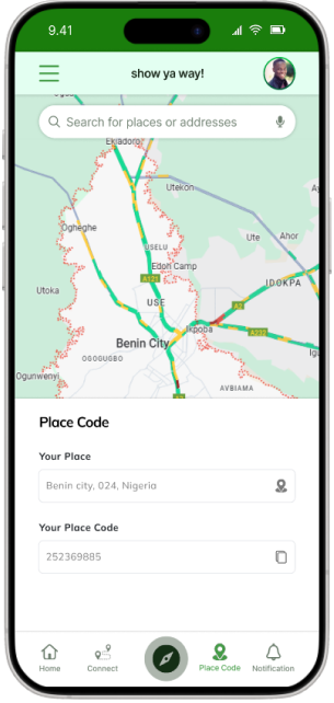 WakaApp Place Code Feature